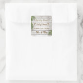 Sun Kissed Sandy Toes Salty Kisses Dank je Vierkante Sticker (Tas)