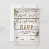 Sun Kissed Sandy Toes Salty Kisses RSVP (Voorkant)