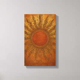 Sun-Kissed Spirit - Boho Sun Canvas Muurkunst