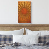 Sun-Kissed Spirit - Boho Sun Canvas Muurkunst (Insitu (Slaapkamer))