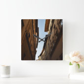 Sun-kissed Street Vierkante Klok (Huis)