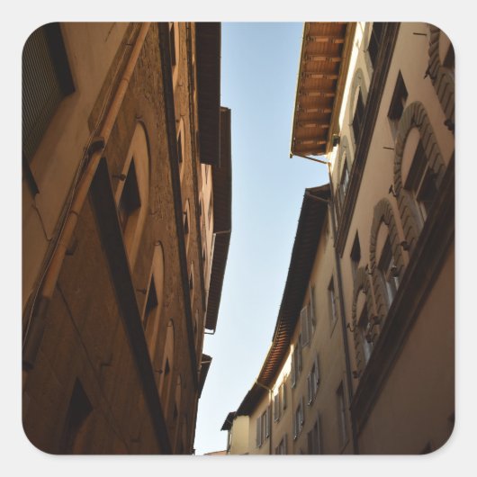 Sun-kissed Street Vierkante Sticker (Voorkant)