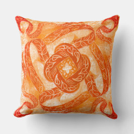 Sun-Kissed Swirl Knot Pattern Kussen
