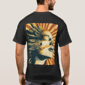 Sun-Kissed Vibes" "Chasing Zonsondergangen" "Solar T-shirt (Achterkant)