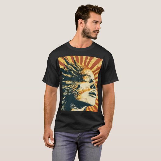 Sun-Kissed Vibes" "Chasing Zonsondergangen" "Solar T-shirt (Voorkant volledig)