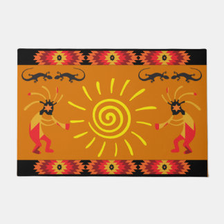 Sun Kokopelli Southwest Doormat Deurmat
