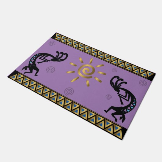 Sun Kokopelli Southwestern Doormat Deurmat (Schuin)
