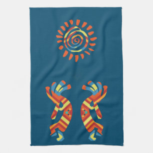 Sun Kokopelli Zuidwestelijke Keukenhanddoek