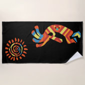 Sun Kokopelli zuidwestelijke strandlaken (Voorkant)