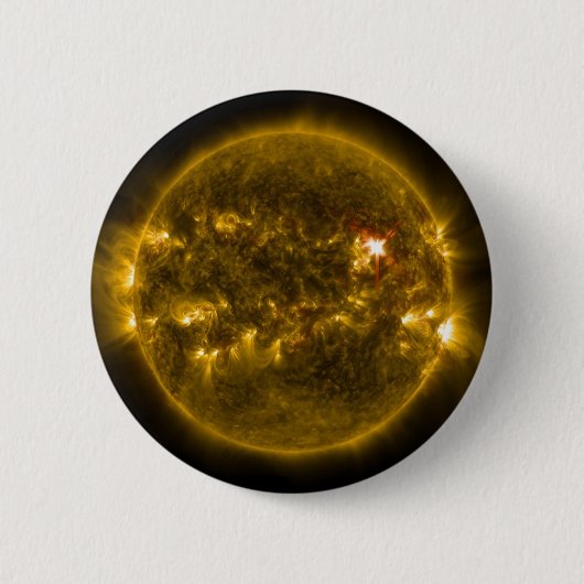 Sun-kracht Ronde Button 5,7 Cm (Voorkant)