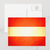 Sun kust Austria Flag Briefkaart (Voorkant / Achterkant)
