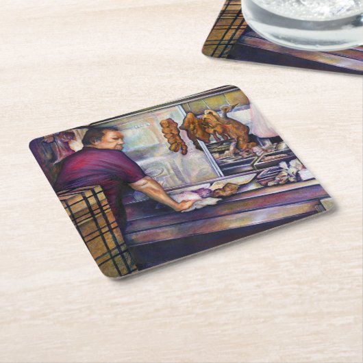 Sun Kust Chicken, Singapore Kartonnen Onderzetters (Schuin)