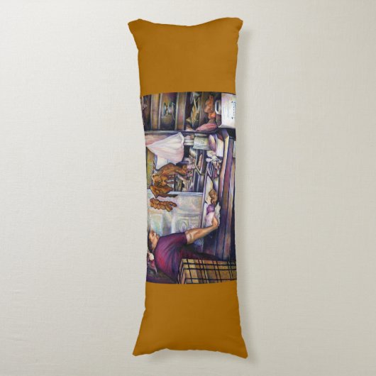 Sun Kust Chicken, Singapore Lichaamskussen (Voorkant Verticaal)