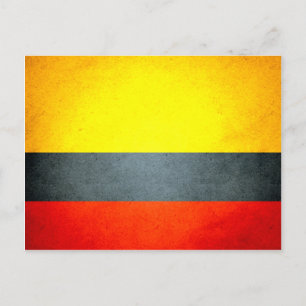 Sun kust Colombia Flag Briefkaart
