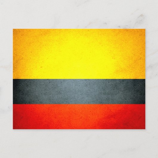 Sun kust Colombia Flag Briefkaart (Voorkant)