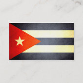 Sun kust Cuba Flag Visitekaartje (Achterkant)