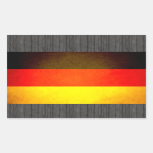 Sun kust Germany Flag Rechthoekige Sticker