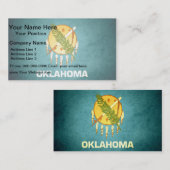 Sun kust Oklahoma Flag Visitekaartje (Voorkant / Achterkant)