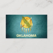 Sun kust Oklahoma Flag Visitekaartje (Achterkant)