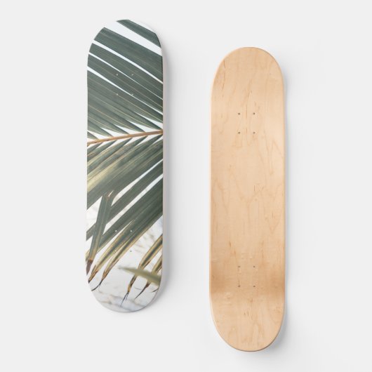 Sun Kust Palm Leaf #1 #tropical #wall #art Persoonlijk Skateboard (Voorkant)