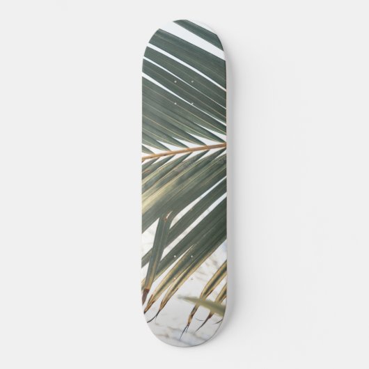 Sun Kust Palm Leaf #1 #tropical #wall #art Persoonlijk Skateboard (Voorkant)