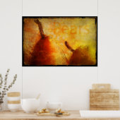 Sun kust Pears Art Print (Keuken)