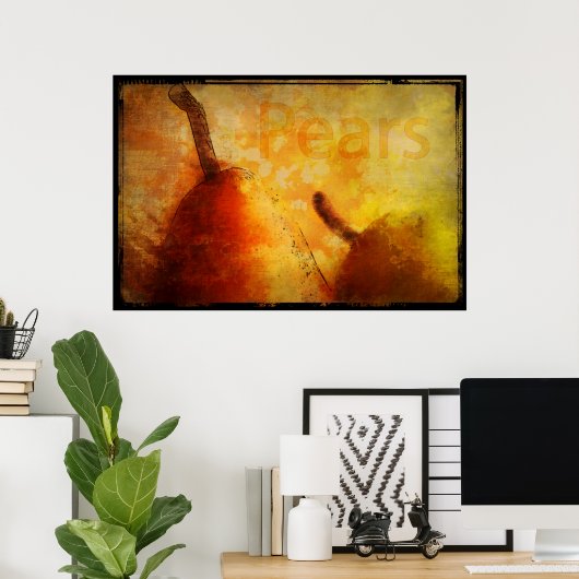 Sun kust Pears Art Print (Thuiskantoor)