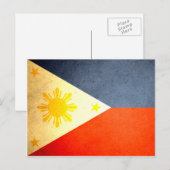 Sun kust Philippines Flag Briefkaart (Voorkant / Achterkant)