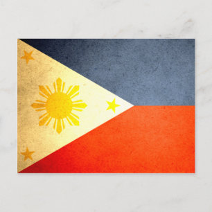 Sun kust Philippines Flag Briefkaart