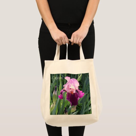 Sun-kust Pink Iris Garden  Tote Bag (Voorkant (product))