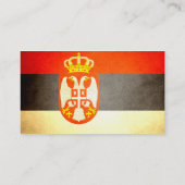 Sun kust Servië Flag Visitekaartje (Achterkant)