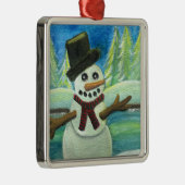 Sun-Kust Snowman Metalen Ornament (Rechts)
