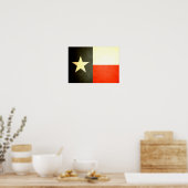 Sun kust Texas Flag Poster (Keuken)