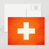 Sun kust Zwitserland Flag Briefkaart (Voorkant / Achterkant)