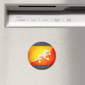 Sun kuste Bhutan Flag Magneet (Insitu (Vaatwasser))