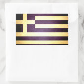 Sun kuste Griekenland Vlag Rechthoekige Sticker (Tas)