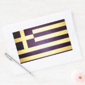 Sun kuste Griekenland Vlag Rechthoekige Sticker (Envelop)