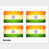 Sun kuste India Vlag Rechthoekige Sticker (Vel)
