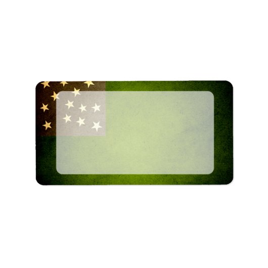 Sun kuste Vermont Republic Vlag Etiket (Voorkant)