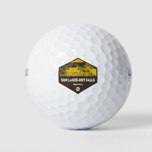 Sun Lakes-Dry Falls State Park Washington Golfballen (Voorkant)