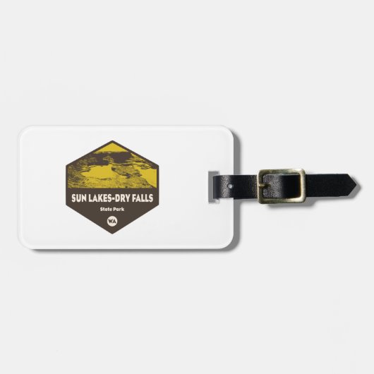 Sun Lakes-Dry Herfst State Park Washington Bagagelabel (Voorkant horizontaal)