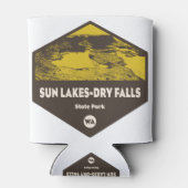 Sun Lakes-Dry Herfst State Park Washington Blikjeskoeler (Achterkant)