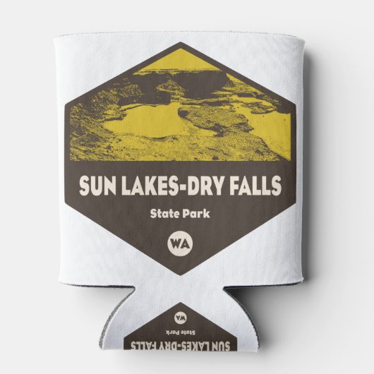 Sun Lakes-Dry Herfst State Park Washington Blikjeskoeler (Achterkant)