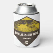 Sun Lakes-Dry Herfst State Park Washington Blikjeskoeler (Blikje Achterkant)