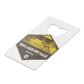 Sun Lakes-Dry Herfst State Park Washington Creditkaart Flessenopener (Achterkant Gekanteld)