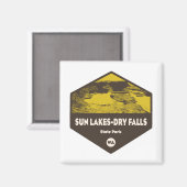 Sun Lakes-Dry Herfst State Park Washington Magneet (Voorkant / Achterkant)