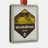 Sun Lakes-Dry Herfst State Park Washington Metalen Ornament (Rechts)