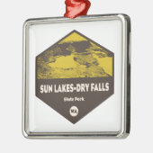 Sun Lakes-Dry Herfst State Park Washington Metalen Ornament (Links)