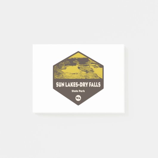 Sun Lakes-Dry Herfst State Park Washington Post-it® Notes (Voorkant)