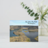 Sun Lakes-Dry Herfsten, Washington Reisfoto Briefkaart (Staand voorkant)